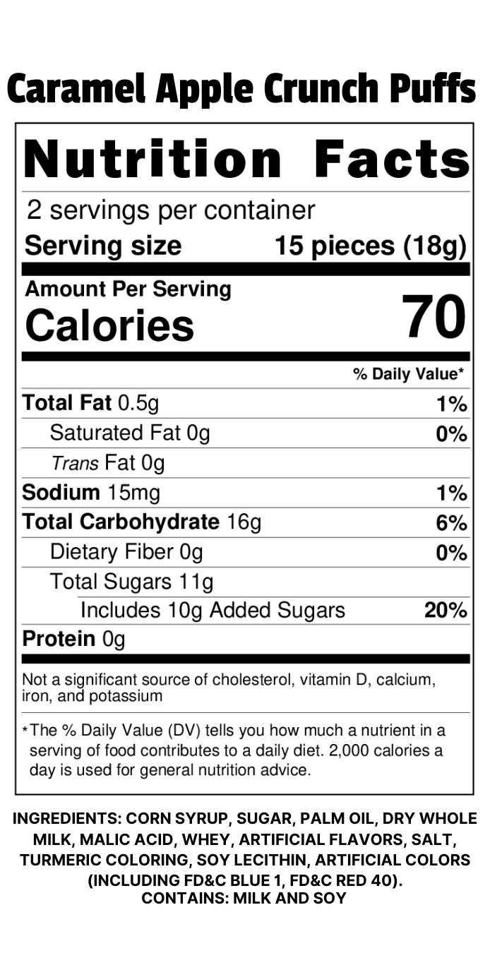 Caramel Apple Crunch Puffs