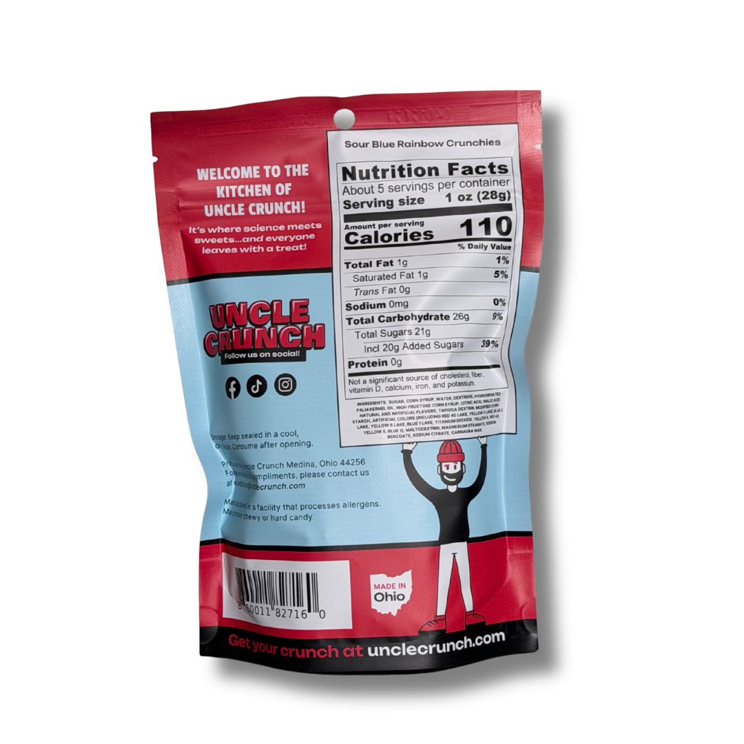 Sour Blue Rainbow Crunchies